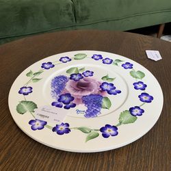 Painted Flower Plate