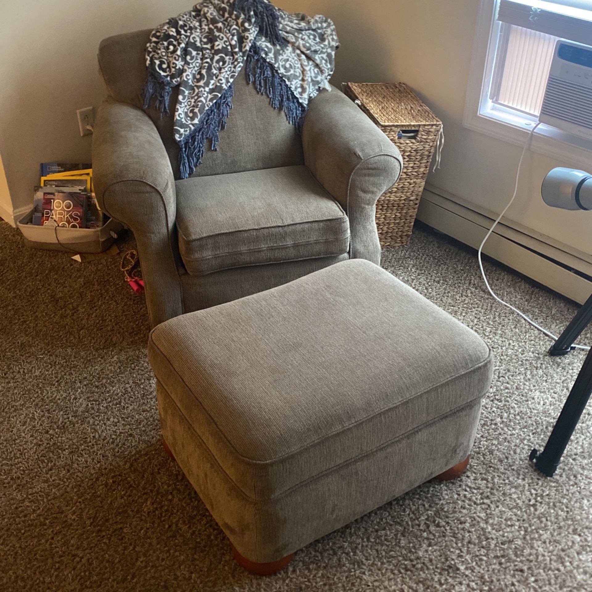 Couch, Chair, And Ottoman 