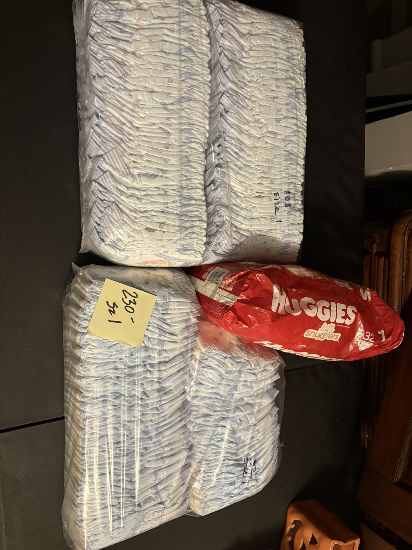 Diapers Size 1- 230 Count -$60 Reduced