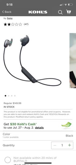 Sony sport in ear Noise canceling headphones