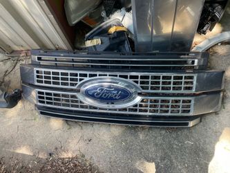2017-2019 FORD F250 F350 OEM Grille Platinum, satin aluminum OEM