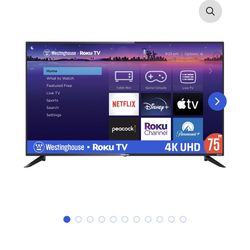 Westinghouse Roku 75 In Smart TV