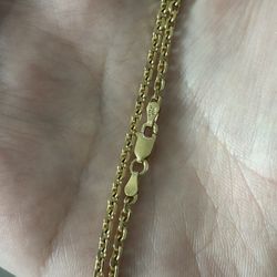 14k gold chain 22"