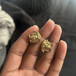 10k Gold Earrings Medusa