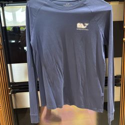 Vineyard Vines Baseball Themed Long Sleeve Tee Youth Size Large