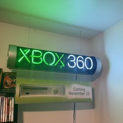 XBOX 360 Neon Retail Sign