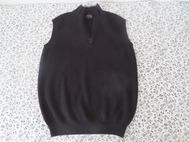 galvin green 1/2 zip pullover sweater vest L black