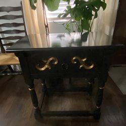 Decorative Wood Side Table with Drawer $55.00  OBO