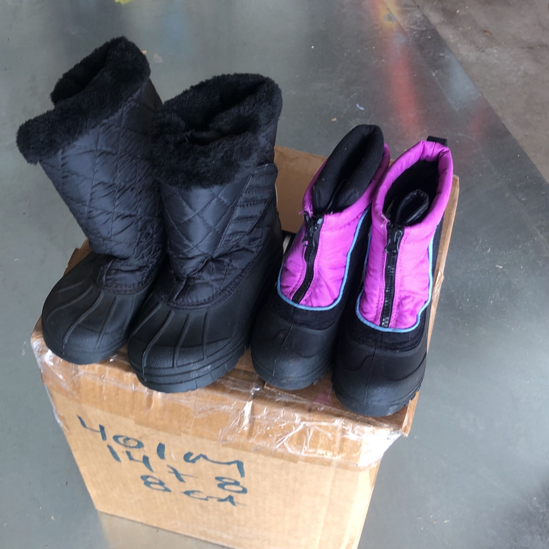 Snow Boots Size 1 Boys And 10 Girls