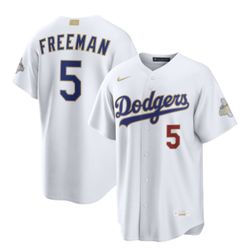 Men’s  Freddie Freeman Dodgers Jersey 2026 Gold Collection XL