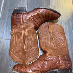 Tecova’s Men Boots , Vamp Genuine CAIMAN 