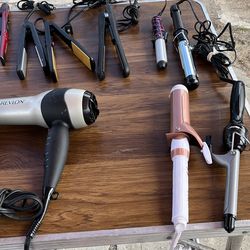 Hair stylers total of five random