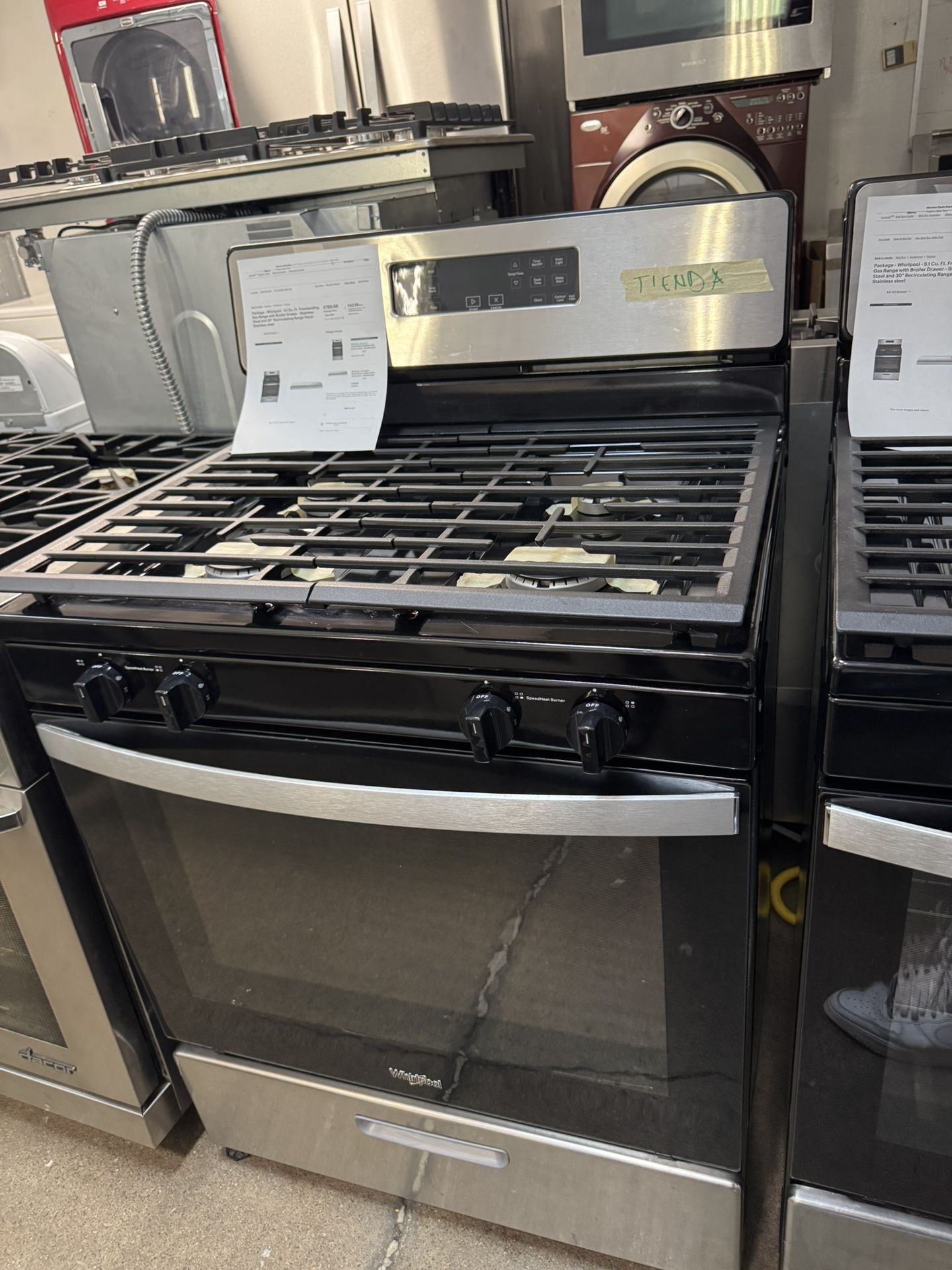 Whirlpool 30” 4 Burner Gas Range