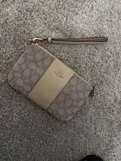 Coach Signature Wristlet Clutch