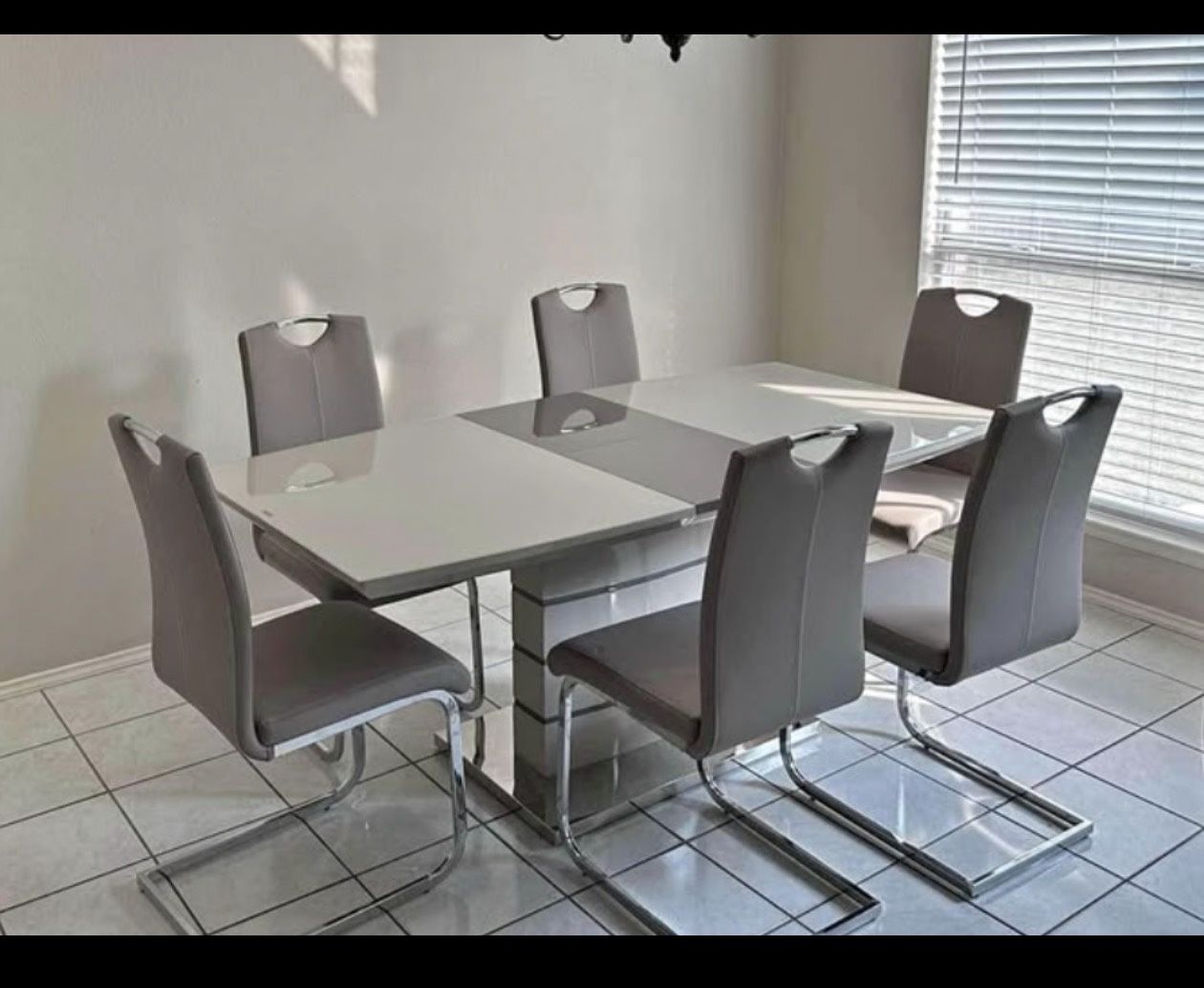 GREY & SILVER dining Chairs
