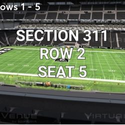 CHIEFS/RAIDERS SINGLE TICKET 35 YARD LINE