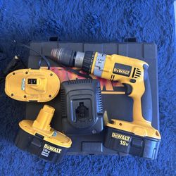Battery Drill With Charger And 3 Batteries 