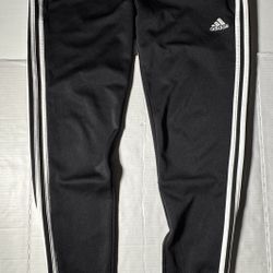 Pre Owned Good Missing Drawstring  Adidas Tiro Climacool  Track Pants  Embroidered  Black White Men  Size Medium