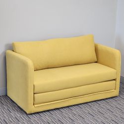 Yellow Sleeper Loveseat Sofa