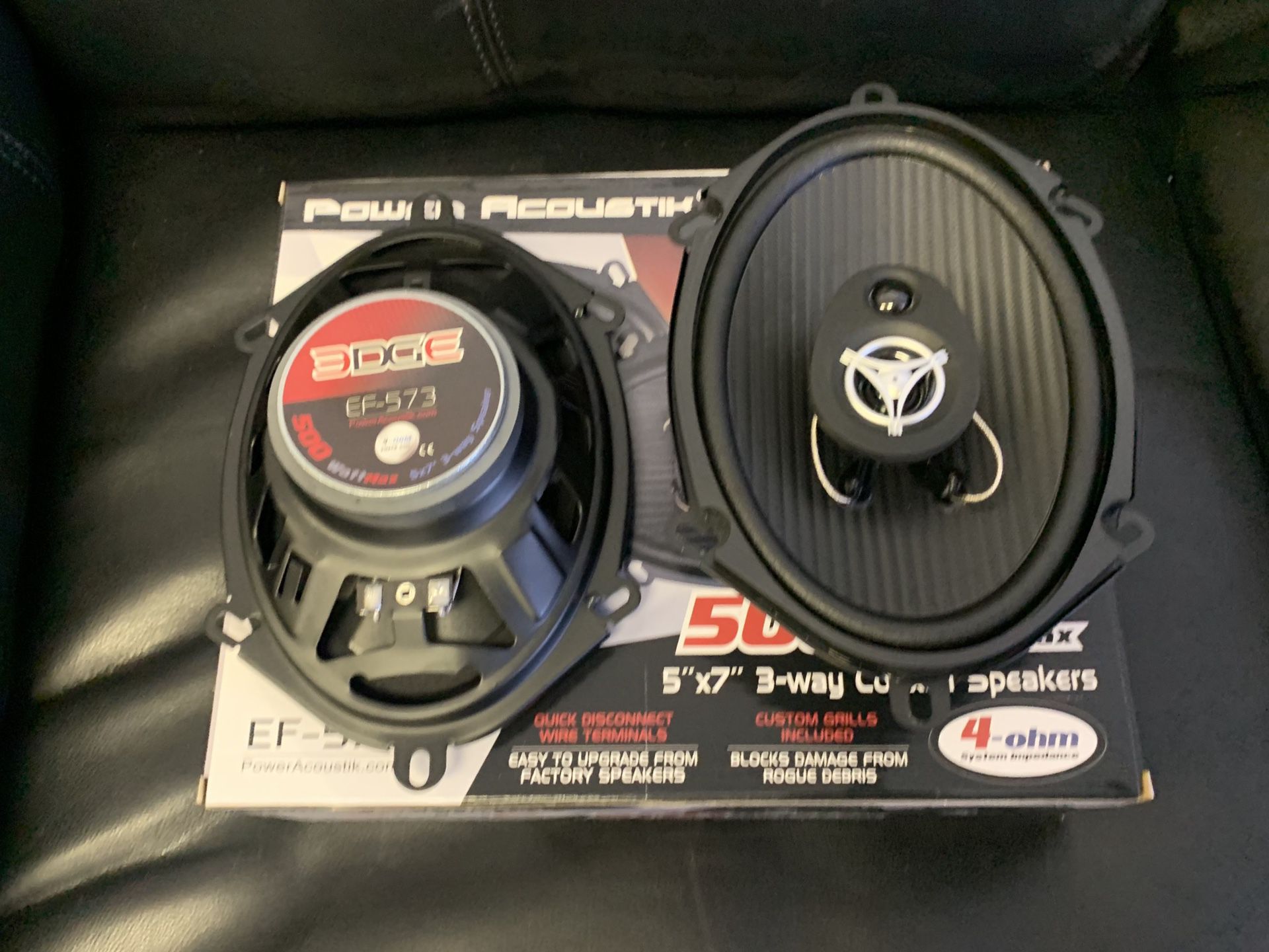 Power acoustic car audio 5x7 6x8 car stereo speakers . 500 watts . New