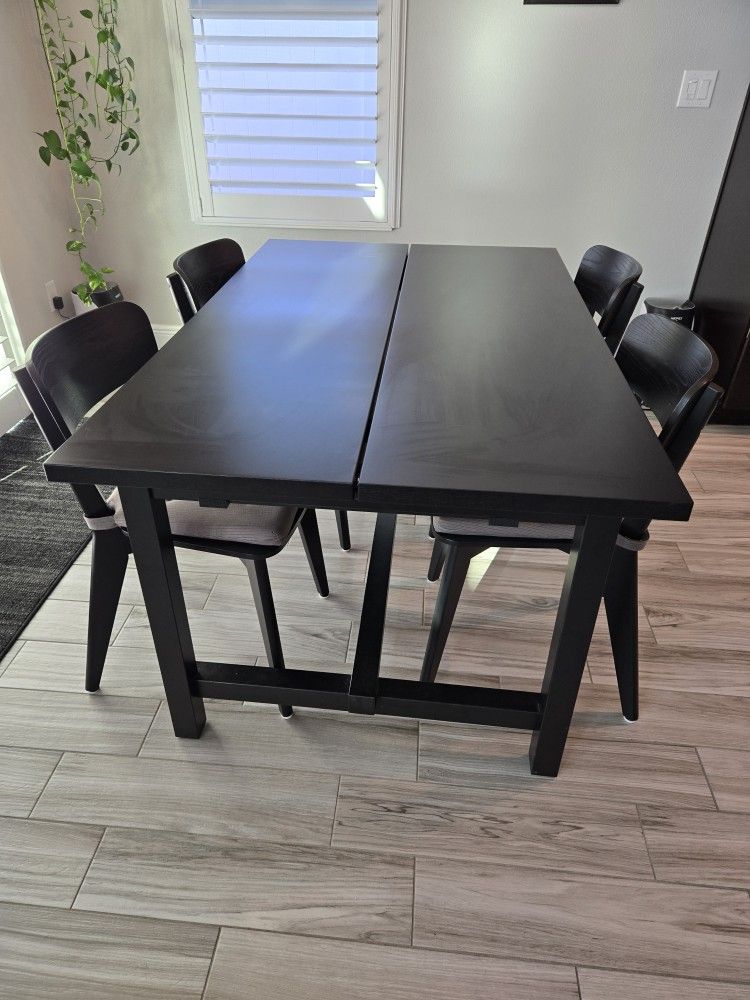 Black Kitchen Dining Table And Chairs