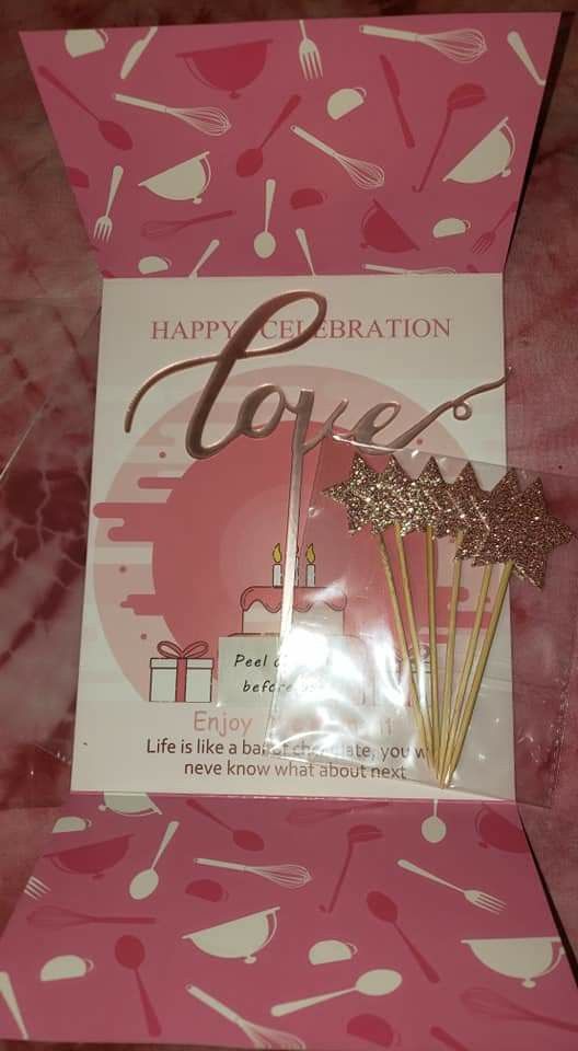 Love cake topper