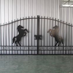 Brand New 20 Ft Wide Wrought Iron Gate