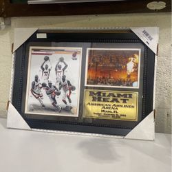 LeBron James Miami Heat Championship Frame Picture Painting Canvas Collage