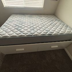 IKEA Bed Frame and Mattress Like New.