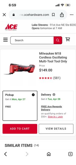Milwaukee tools used