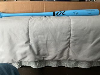 Los Angeles Dodgers Andy Pages Autographed Blue Adirondack Bat