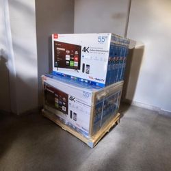 HD177 55” TCL smart 4k Roku led tv