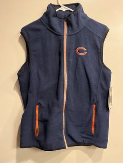 NWT $95 NFL Team Apparel - Chicago Bears Fleece Vest - Size Small