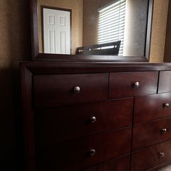 Brown Dresser Mirror 