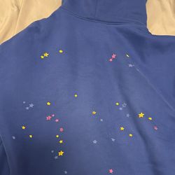 Sp5der hoodie blue