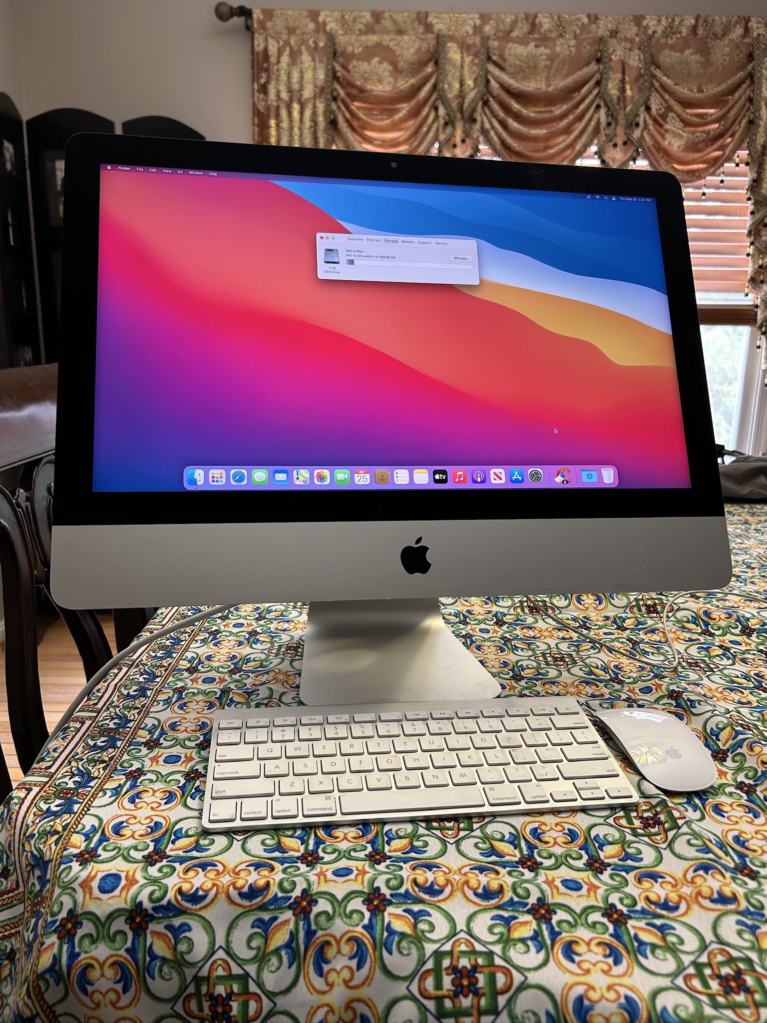 iMac 21.5β π₯οΈ 2017 Retina (8GB RAM / 1TB HDD / Big Sur)