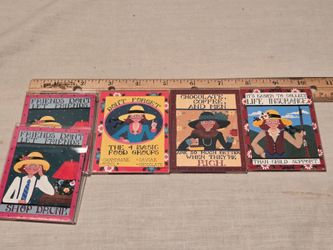 "Little Bad Susie" collection, Printwick papers acrylic fridge magnets, lot of 5