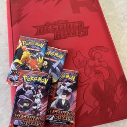 Custom vaultx Destined Rivals Pokemon Card Binder 