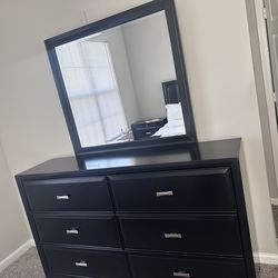 Solid Wood Dresser with Mirror – Very Sturdy
