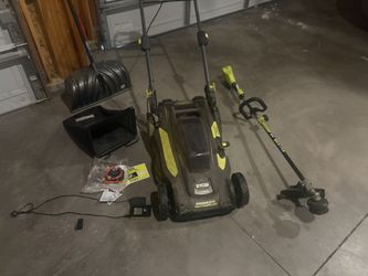 Ryobi Electric Lawn Mower And Weed eater