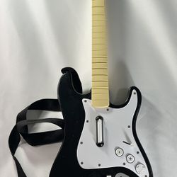 RockBand Wii Harmonix Fender Stratocaster Guitar Model 19091 No dongle