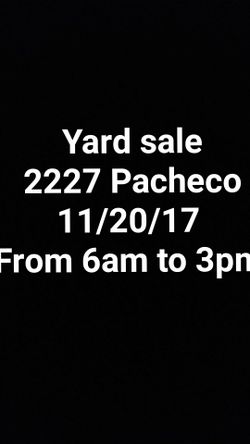 Yard sale