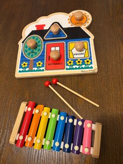 Melissa & Doug Shapes Puzzle and Xylophone Set