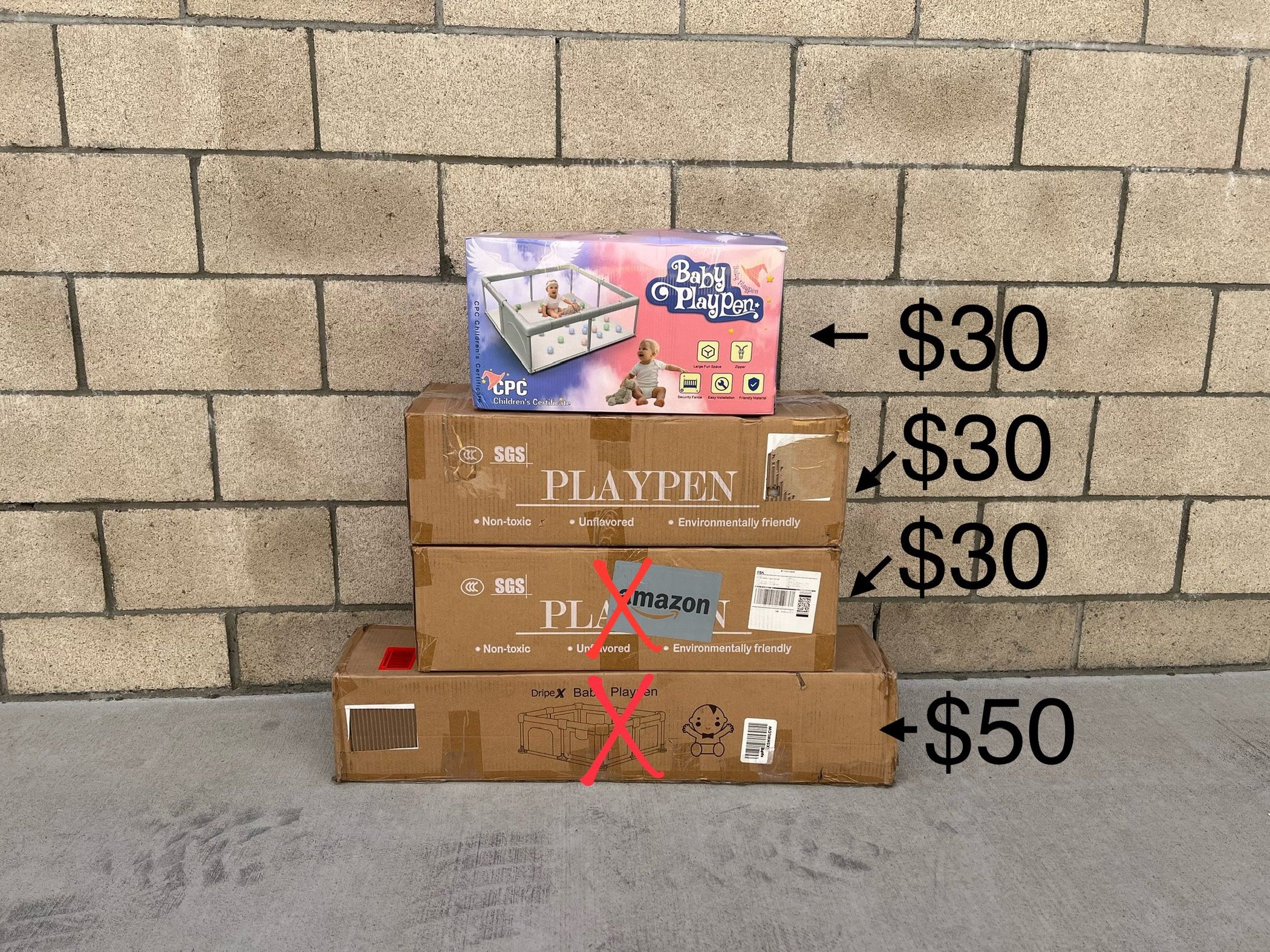 NEW Baby Playpen for Babies & Toddlers, Kids Playpen Play Yards Safety Baby Activity Center