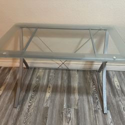 Modern Glass Top Desk