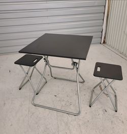 IKEA Gunde Folding Table and Stool Set