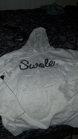 Swole sweatshirt hoodie grey