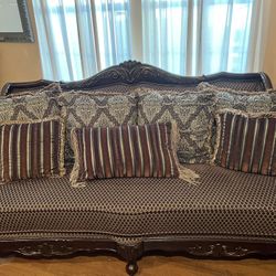 Sofa, Loveseat, China Cabinet, And Sofa Tables