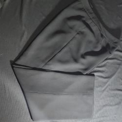 Le Suit Black Dress Pants with Smooth Fabric and Elegant Draping