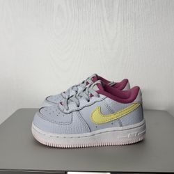 Nike Air Force 1 Grey Citron Fuchsia 7c 